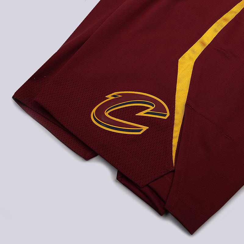 мужские бордовые шорты Nike Cleveland Cavaliers Icon Edition Authentic NBA Shorts 866375-677 - цена, описание, фото 3